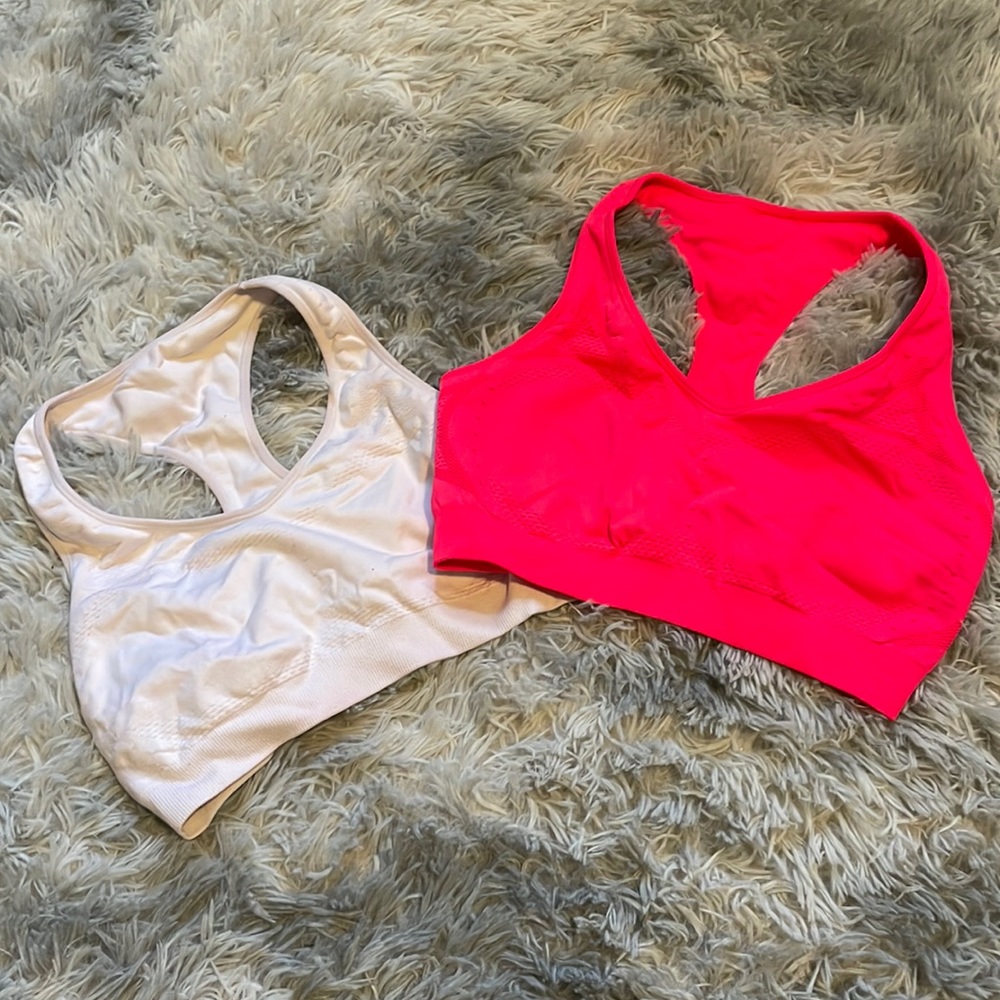 2 Hanes sports bras size medium